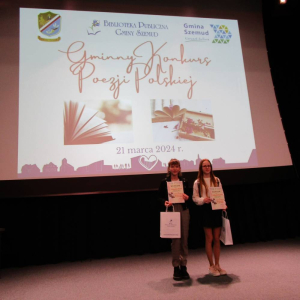 pokaż obrazek -  Laureatki Gminnego Konkursu Recytatorskiego Poezji Polskiej 