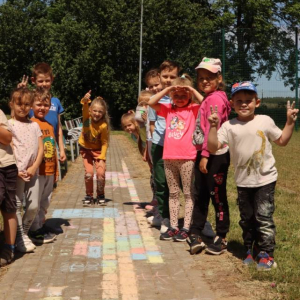 pokaż obrazek - Rysowanie kredą 