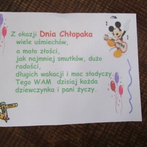 pokaż obrazek - Dzień Chłopaka w klasie V