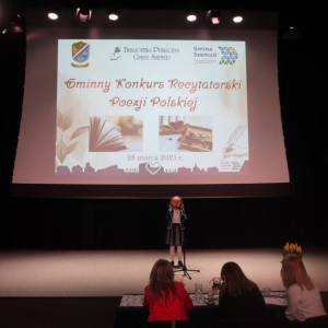 pokaż obrazek - Gminny Konkurs Recytatorski Poezji Polskiej 