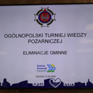 pokaż obrazek -  Gminne eliminacje Ogólnopolskiego Turnieju Wiedzy Pożarniczej „Młodzież Zapobiega Pożarom” 