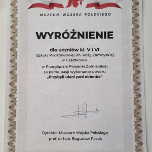 pokaż obrazek - Wyróżnienie