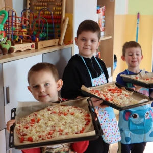 pokaż obrazek - Dzień Pizzy w oddziale przedszkolnym