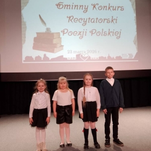 pokaż obrazek -  Gminny Konkurs Recytatorski Poezji Polskiej 