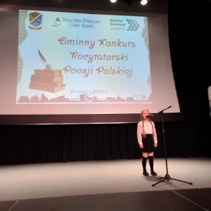 pokaż obrazek -  Gminny Konkurs Recytatorski Poezji Polskiej 