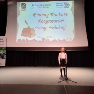pokaż obrazek -  Gminny Konkurs Recytatorski Poezji Polskiej 