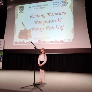 pokaż obrazek -  Gminny Konkurs Recytatorski Poezji Polskiej 