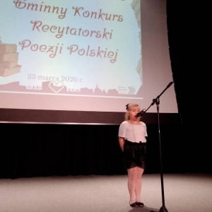pokaż obrazek -  Gminny Konkurs Recytatorski Poezji Polskiej 