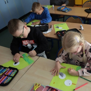 pokaż obrazek - Bociany – prace plastyczne naszych pierwszoklasistów