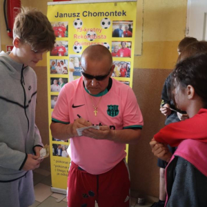 pokaż obrazek - Janusz Chomontek w naszej szkole