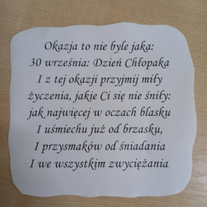 pokaż obrazek - Dzień Chłopaka w klasie 1, 2 i 3