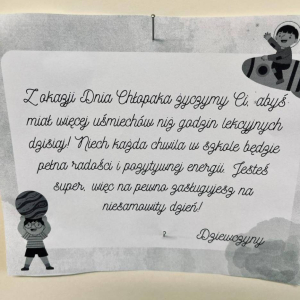 pokaż obrazek -  Obchody Dnia Chłopaka w klasie IV